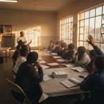 A meeting in Africa about public health